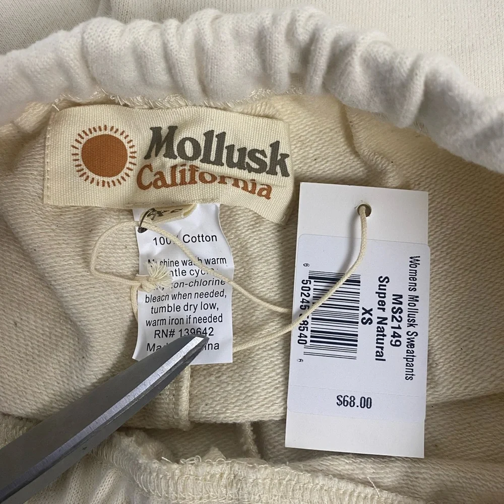 NWT Mollusk Sweat Track Pants Women's Size XS MSRP $68. - Picture 4 of 8